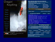 Tablet Screenshot of oregonkayaking.net